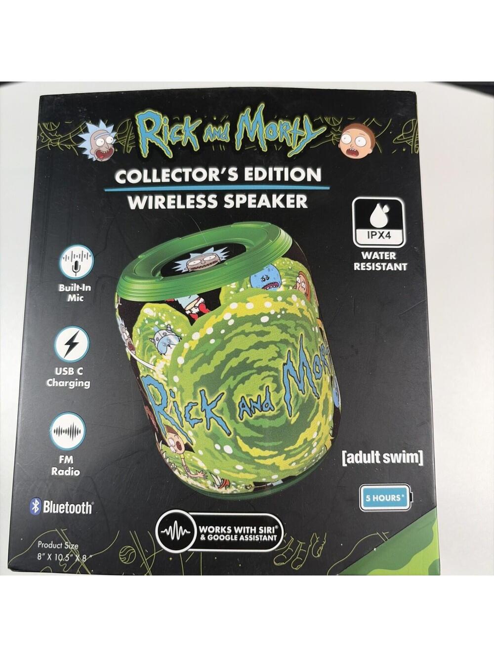 New Rick and Morty Collector’s Edition Bluetooth Wireless Speaker